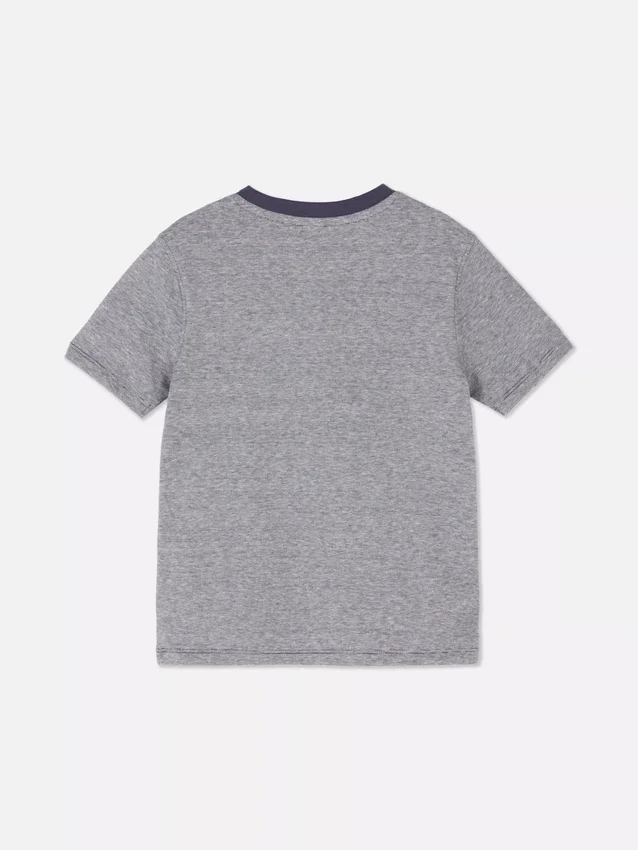 T-shirt med smala ränder