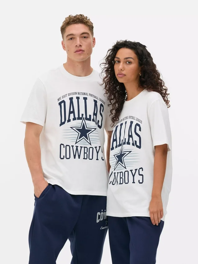 T-shirt med tryck av NFL Dallas Cowboys