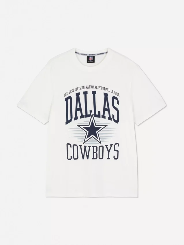T-shirt med tryck av NFL Dallas Cowboys