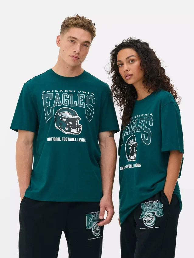 T-shirt med tryck av NFL-laget Philadelphia Eagles