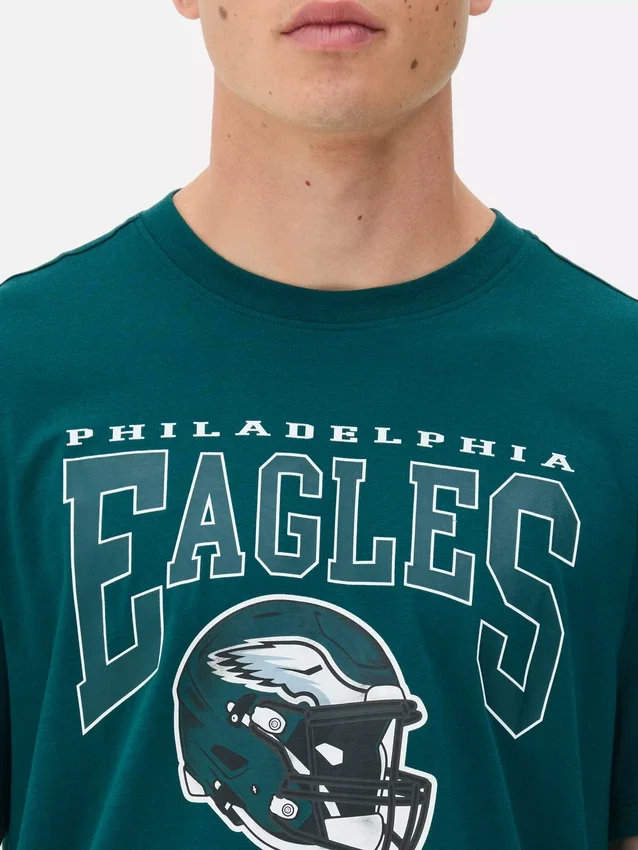 T-shirt med tryck av NFL-laget Philadelphia Eagles