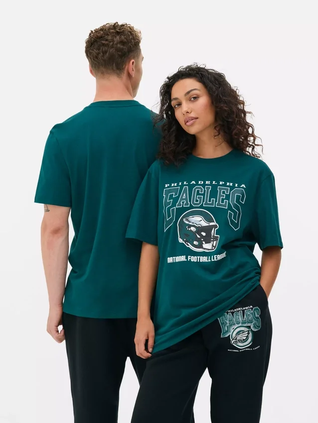 T-shirt med tryck av NFL-laget Philadelphia Eagles