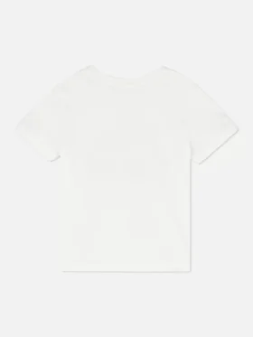 T-shirt med tryck och korta ärmar