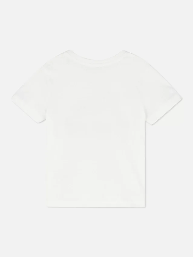 T-shirt med tryck och korta ärmar