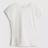 T-shirt med åtsittande kapärmar