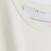 T-shirt med åtsittande kapärmar