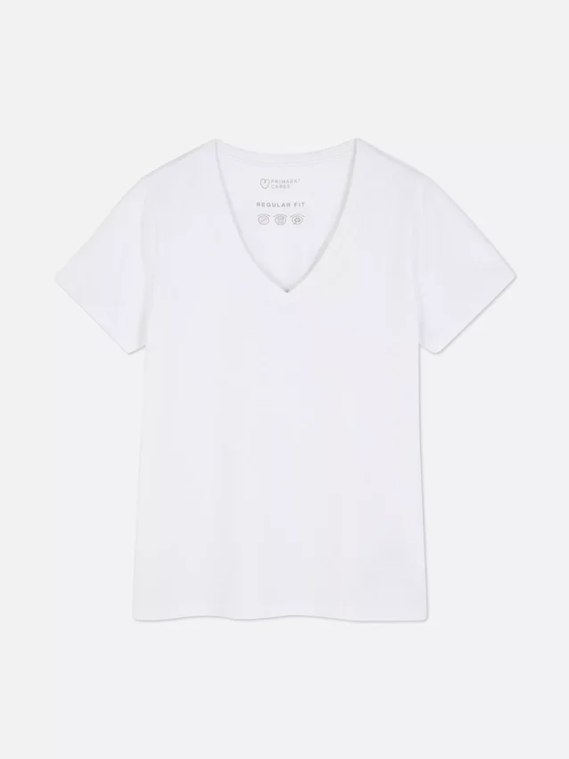 T-shirt med V-ringning