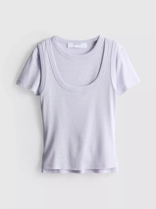 Tank-t-shirt i dubbla lager