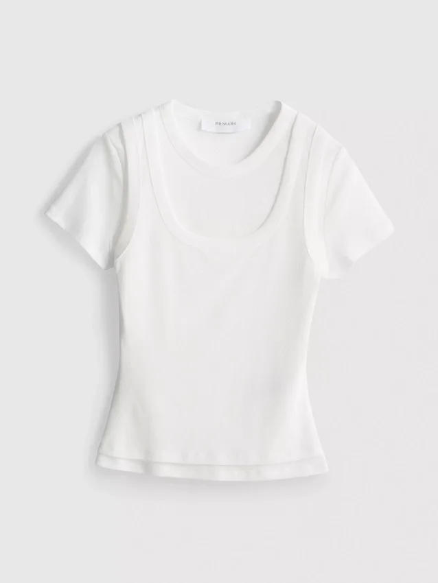Tank-t-shirt i dubbla lager