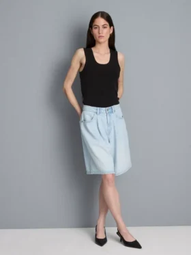 Tanktop med rund halsringning och racerrygg