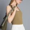 Tanktop med rund halsringning och racerrygg