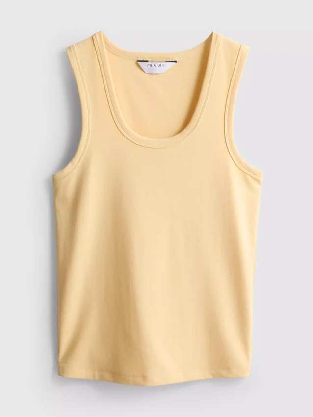 Tanktop med rund halsringning och racerrygg
