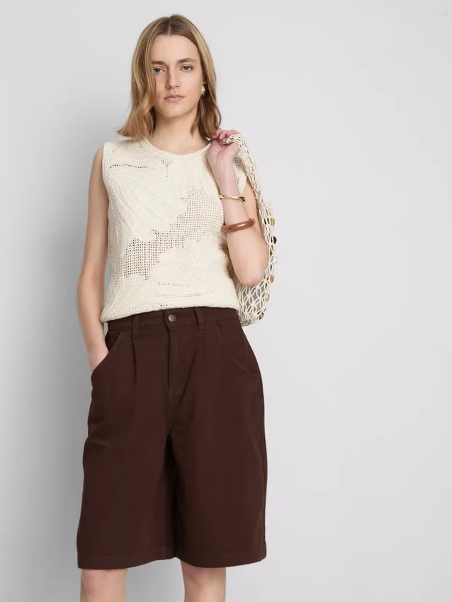 The Edit-bermudashorts i bomull