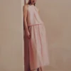 The Edit draperad halterneck-blus med luftig passform