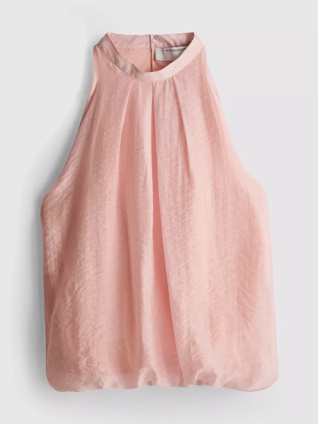 The Edit draperad halterneck-blus med luftig passform