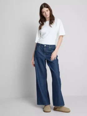 The Edit-jeans i bomullsdenim med raka ben