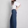 The Edit-jeans i bomullsdenim med raka ben