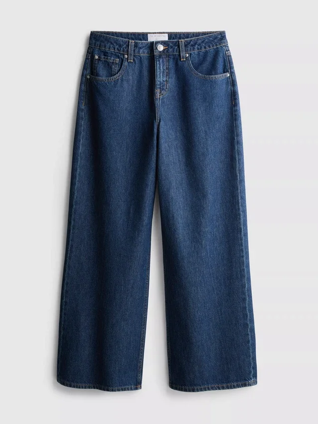 The Edit-jeans i bomullsdenim med raka ben