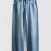 The Edit-jeans i bomullsdenim med raka ben