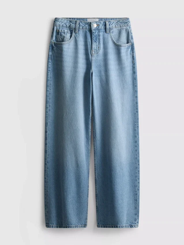 The Edit-jeans i bomullsdenim med raka ben