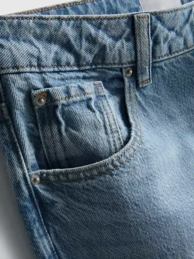 The Edit-jeans i bomullsdenim med raka ben