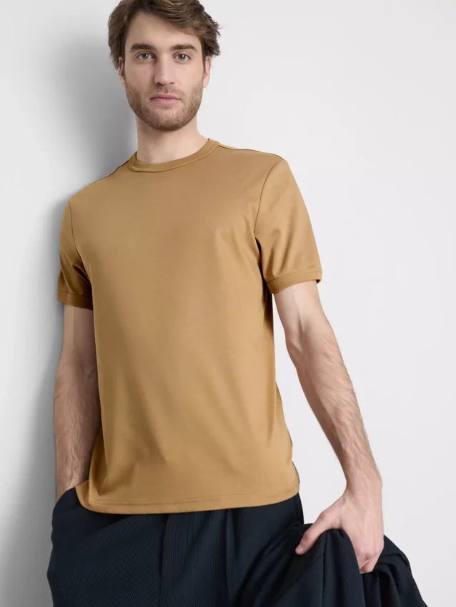 The Edit merceriserad slim-fit-t-shirt