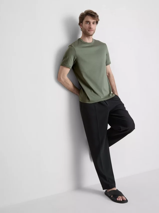 The Edit merceriserad slim-fit-t-shirt