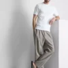The Edit merceriserad slim-fit-t-shirt