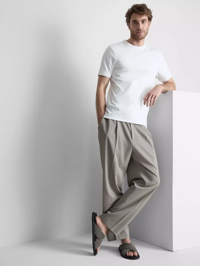 The Edit merceriserad slim-fit-t-shirt