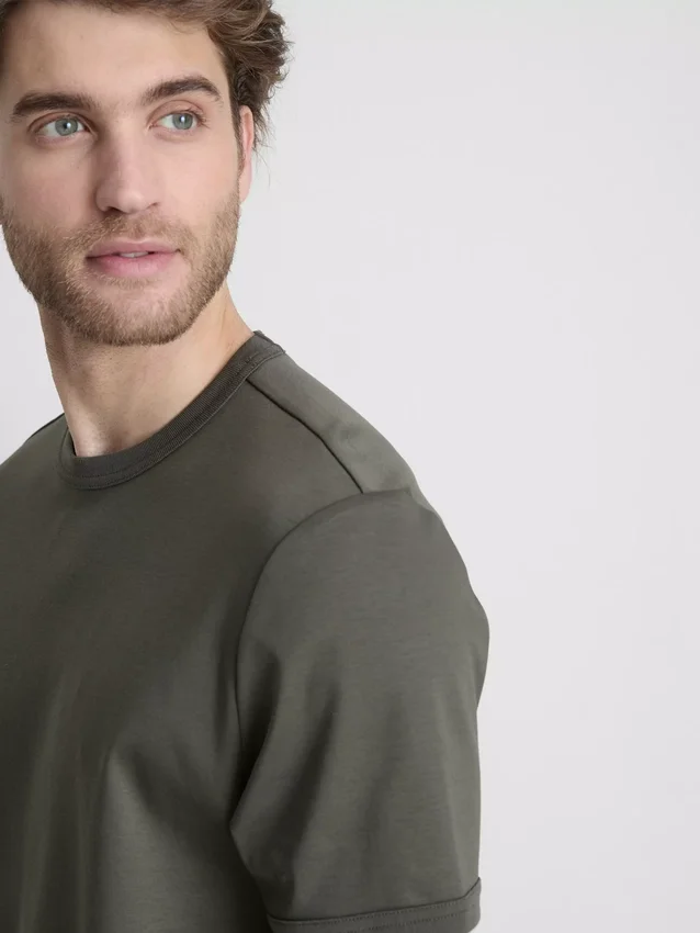 The Edit merceriserad slim-fit-t-shirt