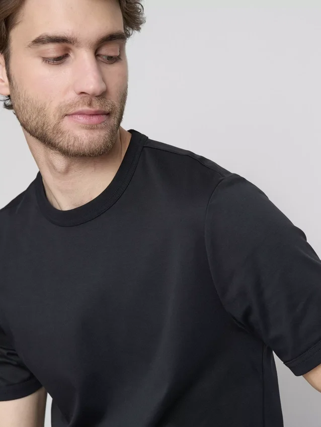The Edit merceriserad slim-fit-t-shirt