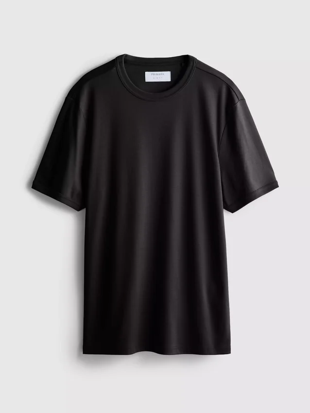The Edit merceriserad slim-fit-t-shirt