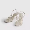 The Edit-sandaler med flätad stilettklack