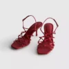 The Edit-sandaler med flätad stilettklack