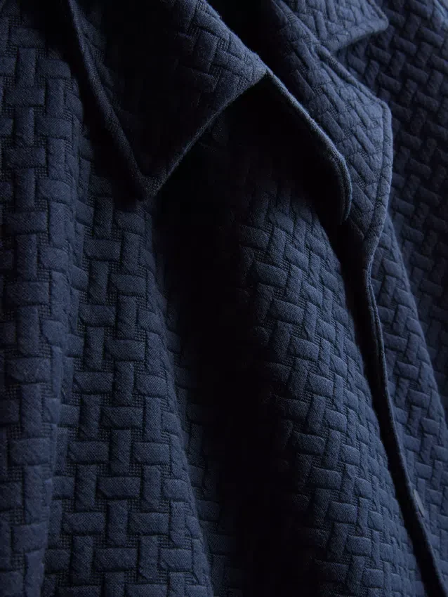 The Edit-skjorta med textur och korta ärmar