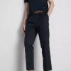 The Edit slim fit-byxor med peached-finish