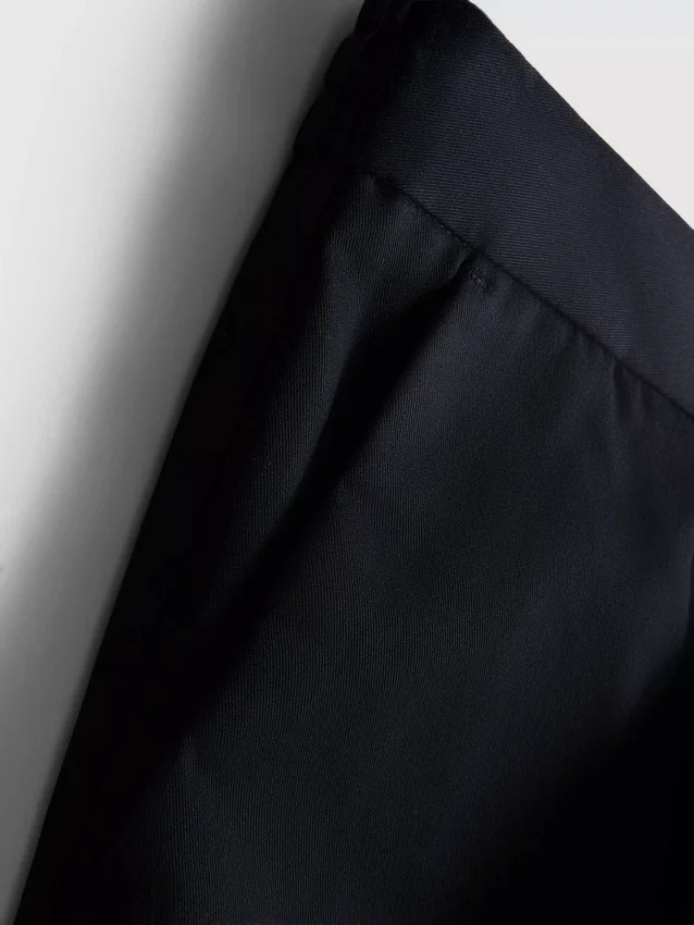 The Edit slim fit-byxor med peached-finish