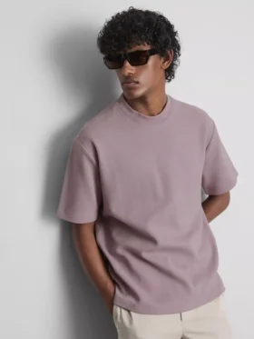 The Edit-T-shirt i texturerad bomull