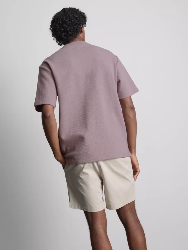 The Edit-T-shirt i texturerad bomull