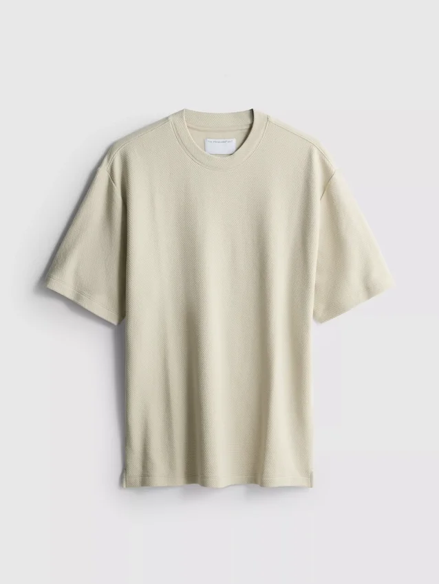 The Edit-T-shirt i texturerad bomull
