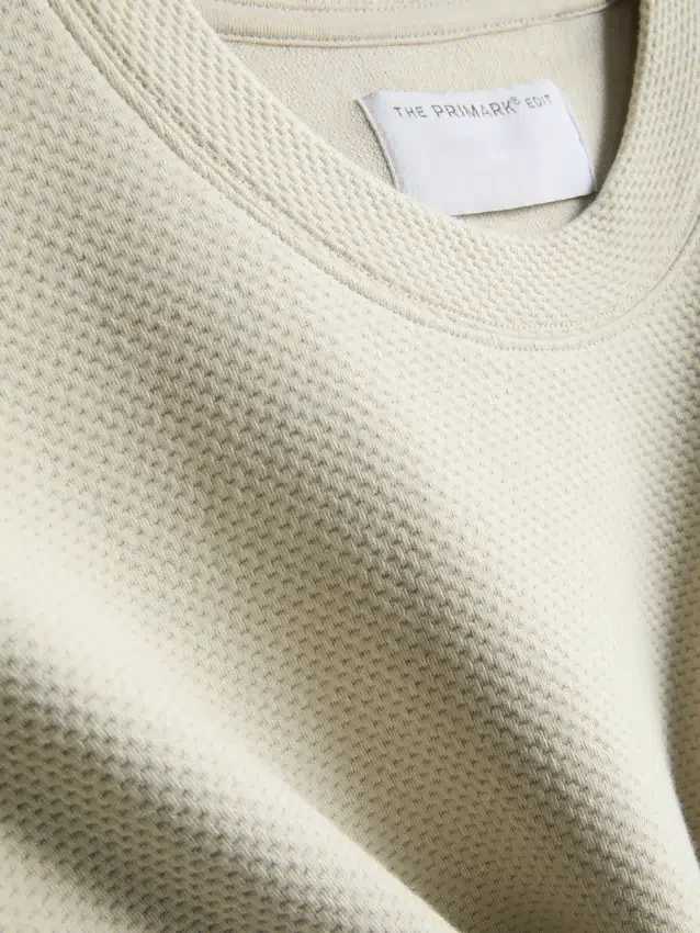 The Edit-T-shirt i texturerad bomull