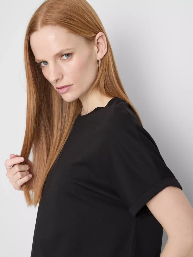 The Edit-t-shirt med sömdetaljer