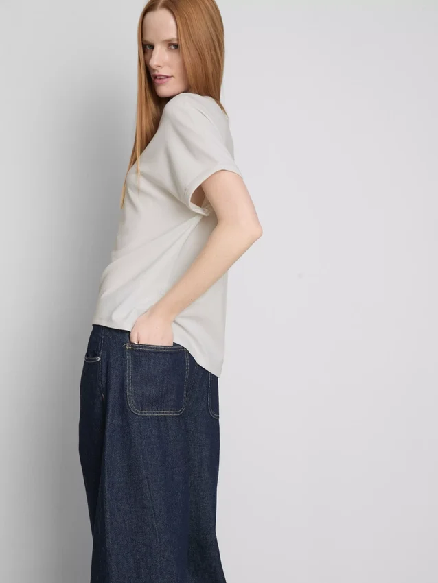 The Edit-t-shirt med sömdetaljer