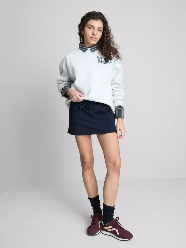 The Primark Scene | A-linjeformad skort med hög bomullsandel