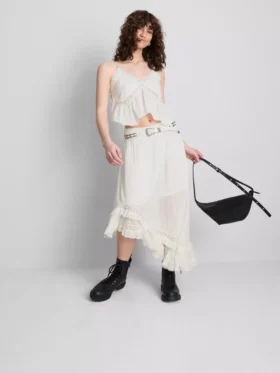 The Primark Scene | Asymmetrisk maxikjol med broderi