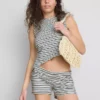 The Primark Scene | Asymmetrisk randig linne
