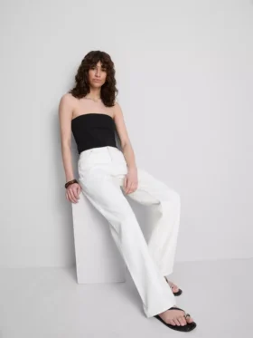 The Primark Scene | Bandeau-top i bomullsrik jersey
