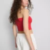 The Primark Scene | Bandeau-top i bomullsrik jersey