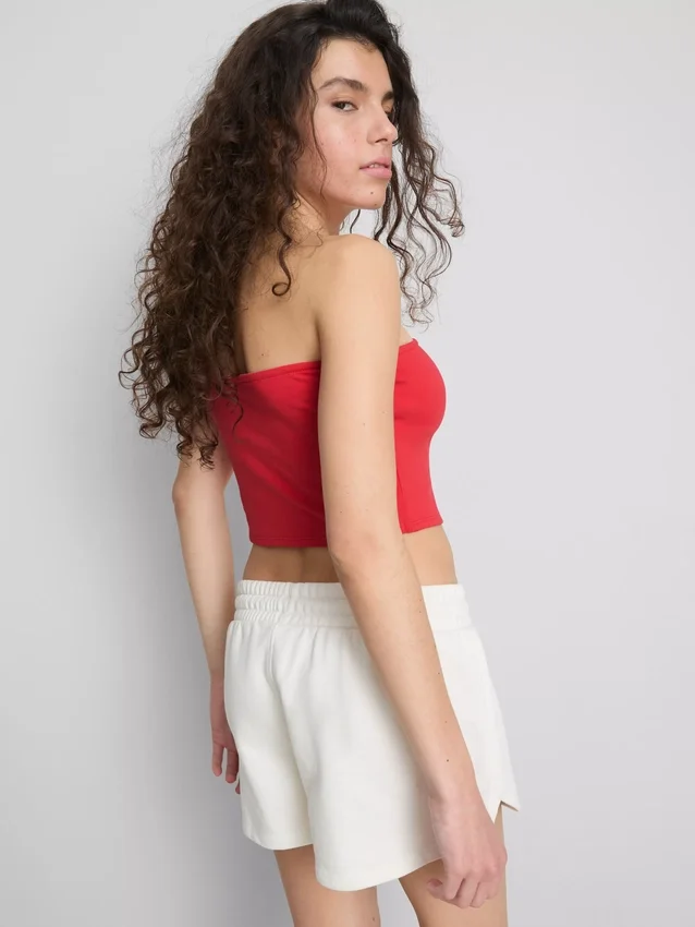 The Primark Scene | Bandeau-top i bomullsrik jersey