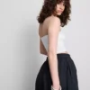 The Primark Scene | Bandeau-top i bomullsrik jersey